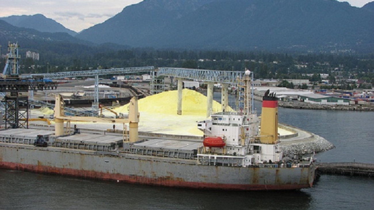 sulphur loading in all world